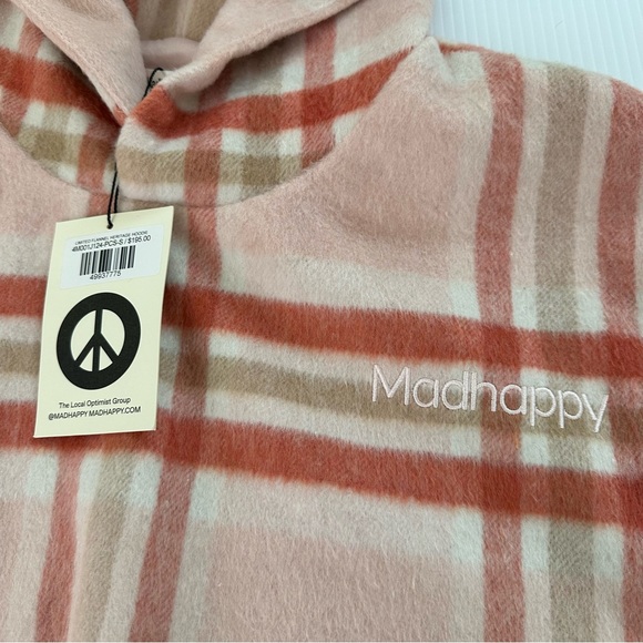 Madhappy NWT Limited Edition Flannel Plaid Oversized Hoodie, S - Picture 10 of 12